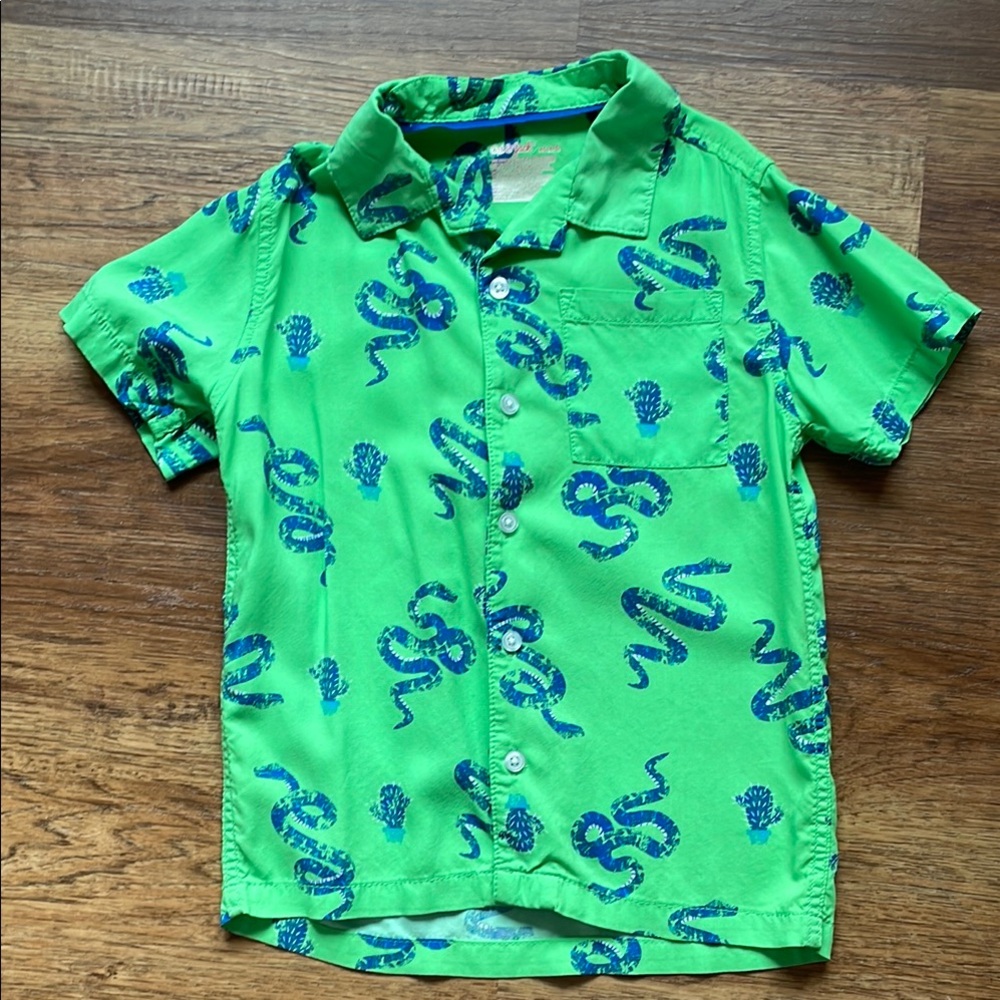 EUC Cat & Jack short sleeve button down XS (4/5)